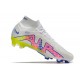 Nike Air Zoom Mercurial Superfly IX Elite FG Blanco Rosa Azul