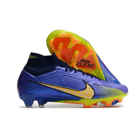 Nike Zoom Mercurial Superfly 9 Elite FG Lila Amarillo