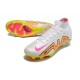 Nike Zoom Mercurial Superfly 9 Elite FG Blanco Rosa Amarillo