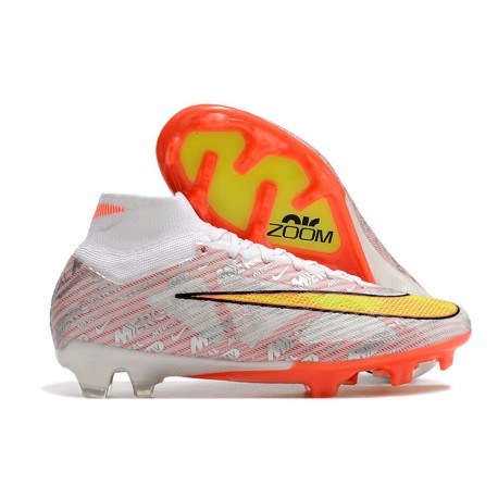 Nike Zoom Mercurial Superfly 9 Elite FG Blanco Oro Argento