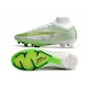 Nike Zoom Mercurial Superfly IX Elite FG Blanco Verde
