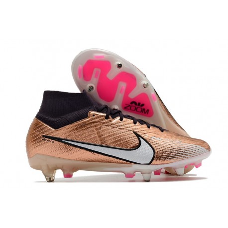 Nike Air Zoom Mercurial Superfly IX Elite SG Bronce Blanco Azul