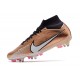 Nike Air Zoom Mercurial Superfly IX Elite SG Bronce Blanco Azul