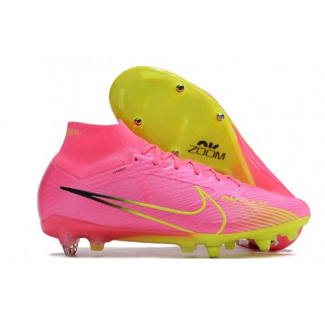 Nike Air Zoom Mercurial Superfly IX Elite SG Rosa Blast Voltio Gridiron