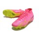 Nike Air Zoom Mercurial Superfly IX Elite SG Rosa Blast Voltio Gridiron