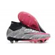 Nike Air Zoom Mercurial Superfly IX Elite SG XXV Plateado Metalizado Rosa Hyper Negro