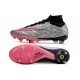Nike Air Zoom Mercurial Superfly IX Elite SG XXV Plateado Metalizado Rosa Hyper Negro