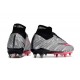 Nike Air Zoom Mercurial Superfly IX Elite SG XXV Plateado Metalizado Rosa Hyper Negro