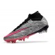Nike Air Zoom Mercurial Superfly IX Elite SG XXV Plateado Metalizado Rosa Hyper Negro