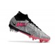 Nike Air Zoom Mercurial Superfly IX Elite SG XXV Plateado Metalizado Rosa Hyper Negro